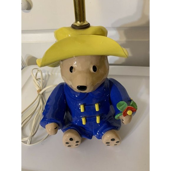 Vintage Paddington Bear Lamp by NOJO EDEN 1991 14 1/2 Inches Works No Lamp Shade - Picture 1 of 10